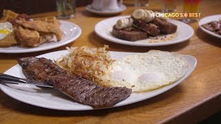 Chicagos Best Breakfast Meli Cafe [upl. by Yuzik250]