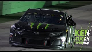 Kurt Busch narrowly beats brother Kyle for Kentucky win [upl. by Adao]