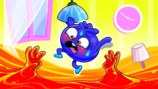 The Floor is Lava ChaCha  Escape Lava Floor  Funny Game For Kids  Cartoon by Pit amp Penny Tales 😻 [upl. by Esihcoc]