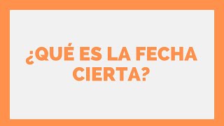 👍 ¿QUE ES LA FECHA CIERTA ¿COMO AYUDA EN DEDUCIBILIDAD DE GASTOS 👉 Estudio Contable En Lima [upl. by Mommy]