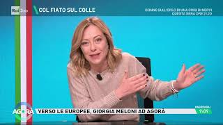 Giorgia Meloni intervistata ad “Agorà” Collegatevi [upl. by Marienthal754]