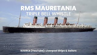 RMS Mauretanias Whistle Audio Recording [upl. by Nihsfa]