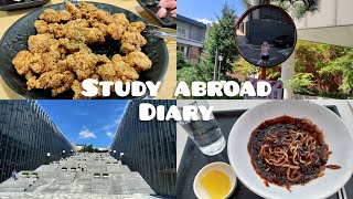 Korea vlog 3  first week at ewha womans university as an exchange student  typhoon season 🌀 [upl. by Benia]