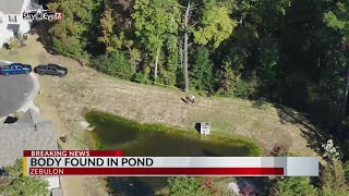 Body found in pond in Zebulon neighborhood [upl. by Jarin766]