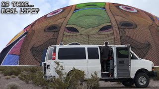 A Wild Climb and an Unbelievable Sight  Van Life Nevada [upl. by Elise]