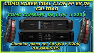 CUAL AMPLIFICADOR CLON FP COMPRAR 💥CAMBIAR PLACAS DE POTENCIA D20K COMPARACION DE CLONES FP 💪🎵🔊 [upl. by Meirrak]