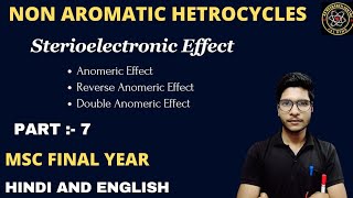 Anomeric effect Msc final chemistrySterio electronic effect [upl. by Yonah]