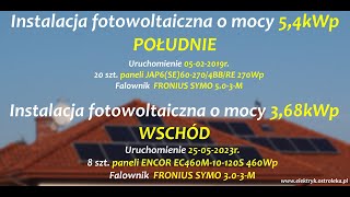 Instalacja fotowoltaiczna PV o mocy 54kWppołudnie368kWpwschód od 27052023r  Luty 2024 [upl. by Sophy]