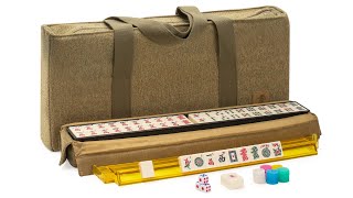 American Mahjong Game Set quotManzanillaquot with Olive Green Soft Case [upl. by Klusek]