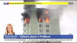 Výbuch plynu v Prešove na TA3 [upl. by Christoper]