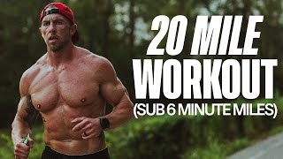 20 Mile Workout  Sub 245 Marathon Training [upl. by Rubbico]