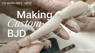 Custom BJD • Doll Making Updates • my studio diary • ep19 [upl. by Llehsor596]