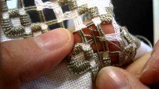 Hardanger Embroidery Lesson 10 Doves Eye Part 1 [upl. by Philippine]