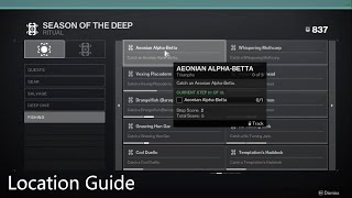 Aeonian Alpha  Beta Totem Location Possible Exotic Quest Step 3 [upl. by Nevur]