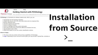 Deprecated FOSSology Installation from Source [upl. by Jo532]