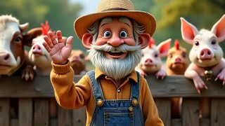 Old MacDonald’s Farm Adventure  Fun Cartoon Animal Sounds for Kids  Nursery Rhyme Animation [upl. by Nerland]