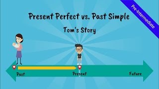 Present Perfect Tense vs Past Simple Tom’s Story A comical story of Tom the ESL student  Video [upl. by Morry]