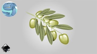 Olive branch in inkscape [upl. by Norbie]