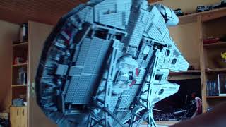 Lego 75192 Millennium Falcon vertical stand [upl. by Llennyl]