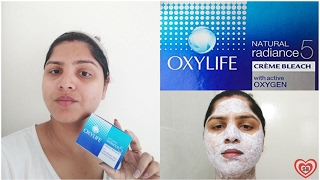 How to Bleach at Home  Dos amp Donts  Oxylife Cream Bleach Review [upl. by Japha684]