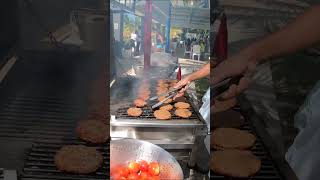 Riu Ocho Rios Chef Cooking Burgers Jamaican Style injamaica travel tourism fun entertainment [upl. by Boudreaux]