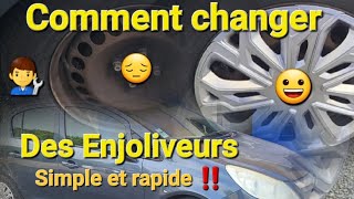 👨‍🔧Comment changer des enjoliveurs ‼️Simple et Rapide 😀 [upl. by Hamer]