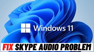 How to Fix Skype Audio Problem in Windows 11 [upl. by Costanzia]