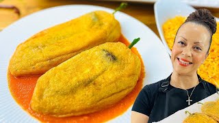 How to make Chile Rellenos Como Hacer Los mejores chiles rellenos [upl. by Eirlav491]