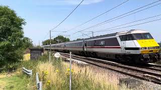 A Few Trains Passing Barkston South Junction Lincolnshire Tuesday 30072024 [upl. by Colver]