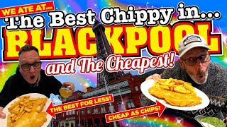 We ATE at the BEST FISH amp CHIP SHOP in BLACKPOOL and BETTER STILL its THE CHEAPEST [upl. by Ahsat]