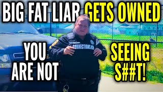 Idiot Female Officer Gets Owned Violating Rights In Public Sidewalk Id Refusal 1st Amendment Audit [upl. by Siednarb]