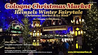 Cologne Christmas Market  Heinzels Winter Fairytale 2021  Christmas Market amp Ice Rink  4K HDR [upl. by Alaster825]