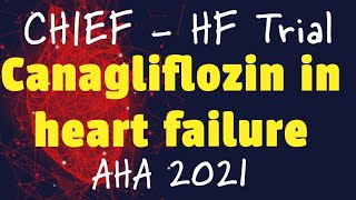 CHIEF HF Trial CANAGLIFLOZIN in HEART FAILURE AHA 2021 [upl. by Tacita881]