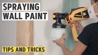 Tips and tricks for spraying wall paints I WAGNER [upl. by Nalhsa]