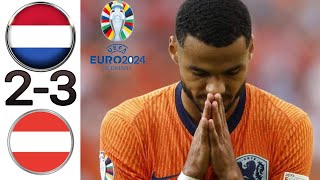 Paises Bajos vs 23 Austria Resumen Euro 2024 2024 20242025 [upl. by Irallih]