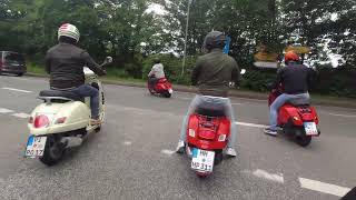 Vespa Hanseaten Tour Flugplatz Uetersen  Heist  Vespa meets Madzda MX 5 [upl. by Inhsor]