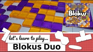 How to Play Blokus Duo [upl. by Giglio399]