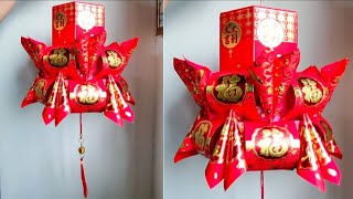 Chinese New Year lantern 038  lunar New Year craft  新年做灯笼 [upl. by Notirb]