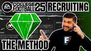 BEST RECRUITING METHOD IN COLLEGE FOOTBALL 25 [upl. by Kavita]