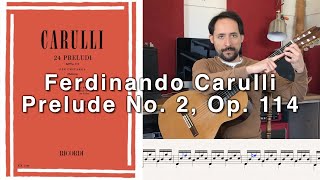 Carulli  Prelude No 2 Op 114 [upl. by Sonni567]