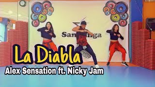 La Diabla  Alex Sensation Nicky Jam Coreografia Zumba [upl. by Anidene]