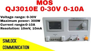 QJ3010E ADJUSTABLE LAPLIFE REGULATED 30V  10A DC POWER SUPPLY REVIEW AND EXPLANATION VIDEO [upl. by Godred]