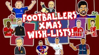 🎁⚽️FOOTBALLERS XMAS WISHLISTS⚽️🎁 Parody feat Messi Ronaldo Neymar Coutinho and more [upl. by Malcolm]