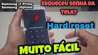 formatar  hardreset Samsung j7 prime  j5 prime Android 81 QUANDO ESQUECE SENHA DA TELA [upl. by Katrine]