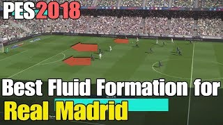 PES 2018  Real Madrid BEST Fluid Formation [upl. by Andromeda751]