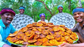 KARI IDLI  Meat Inside Idli Recipe Cooking In village  Stuffed Idli Recipe  Mutton keema Recipe [upl. by Isak]