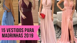 15 vestidos simples para madrinhas de casamento 2019 vestidos de várias cores [upl. by Posehn353]