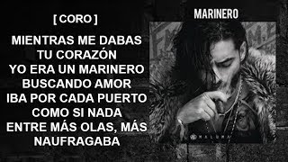 Maluma  Marinero letra♥♥♥♥ [upl. by Cottle]