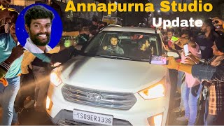 Bigg Boss 7 Annapurna Studio update  Pallavi Prashanth Fans Arrived at Annapurna studio biggboss [upl. by Goldshlag]