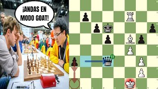 ¡SACRIFICA TORRE Y DAMA Y GANA 🤯 Le vs Carlsen Olimpiadas 2024 [upl. by Audre317]